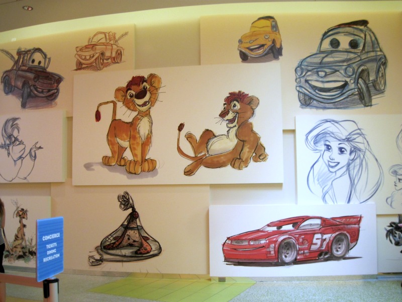 Art of Animation Resort Drawings