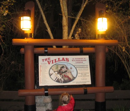 Villas at Wilderness Lodge Sign