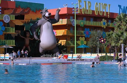 Baloo at the Pop Century Pool by Brian Marshall