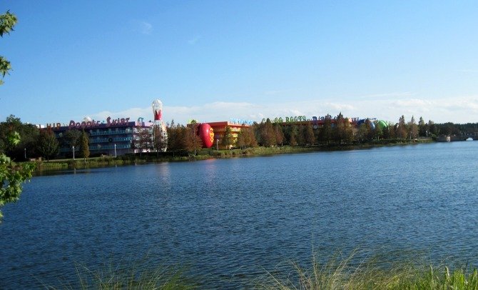 View of Pop Century from Art of Animation Resort