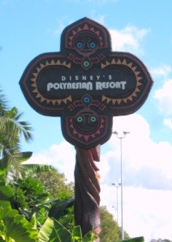 Walt Disney World Polynesian Resort Sign